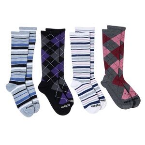 Tommie Copper Women’s 4 pack of Compression Over the Calf  Socks - Sizes 10-12.5